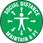 Social Distance Maintain 6 FT