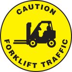 CAUTION FORKLIFT TRAFFIC (W/ GRAPHIC)