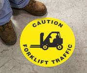 Plant & Facility, Legend: CAUTION FORKLIFT TRAFFIC (W/ GRAPHIC)