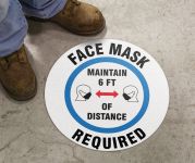 Face Mask Required Maintain 6 FT Of Distance