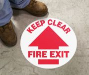 KEEP CLEAR FIRE EXIT