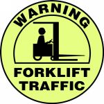 WARNING FORKLIFT TRAFFIC (GLOW)