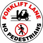 Plant & Facility, Legend: FORKLIFT LANE NO PEDESTRIANS