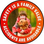Motivation Product, Legend: SAFETY IS A FAMILY VALUE ACCIDENTS ARE AVOIDABLE