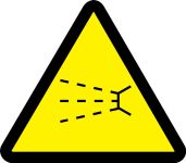 Safety Sign, Legend: (SPLASH HAZARD)