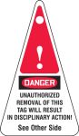Safety Tag, Header: DANGER, Legend: Danger Locked Out