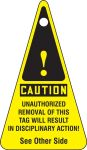 Safety Tag, Header: CAUTION, Legend: Caution Locked Out