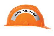Safety Label, Legend: FIRE BRIGADE
