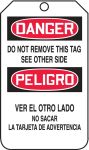 Safety Tag, Header: DANGER, Legend: DO NOT OPERATE