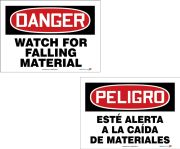 DANGER WATCH FOR FALLING MATERIAL / PELIGRO ESTÉ ALERTA A LA CAlDA DE MATERIALES