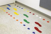 SOLID COLOR ADHESIVE FOOTPRINTS