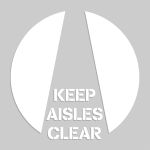 KEEP AISLES CLEAR