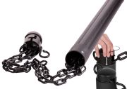 Chain Storage Stanchion Posts - Filled Base