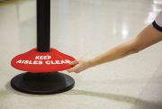 Stanchion Post Base Covers: Keep Aisles Clear