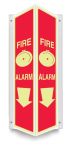 Safety Sign, Legend: FIRE ALARM (W/GRAPHIC) (ARROW)