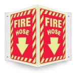 Safety Sign, Legend: FIRE HOSE
