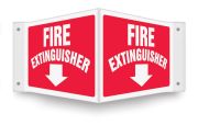 Safety Sign, Legend: FIRE EXTINGUISHER (ARROW)