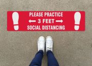 Please Practice Social Distancing 3FT