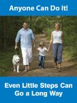 Motivation Product, Legend: ANYONE CAN DO IT! EVEN LITTLE STEPS GO A LONG WAY