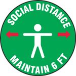 Social Distance Maintain 6 FT