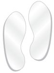 REFLECTIVE ADHESIVE FOOTPRINTS