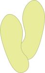 GLOW-IN-THE-DARK FOOTPRINTS