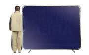 ONE-WAY Printed™ Welding Screens: Warning - Welding Area - Do Not Watch Arc