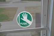 Double-Sided Door Labels: Doors Open And Close Automatically