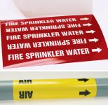 Pipe Marker, Legend: HOT WATER