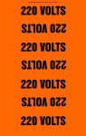 Labeling, Legend: 220 VOLTS