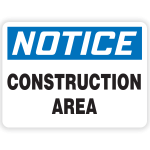 Danger Construction barricade....