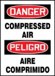 DANGER COMPRESSED AIR (BILINGUAL SPANISH)