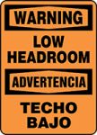 WARNING LOW HEADROOM (BILINGUAL SPANISH)