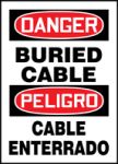 DANGER BURIED CABLE (BILINGUAL SPANISH)