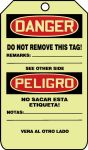 DANGER DO NOT OPERATE