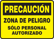CAUTION HAZARDOUS AREA AUTHORIZED PERSONNEL ONLY