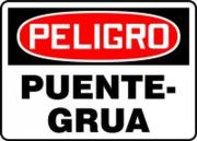 Safety Sign, Header: DANGER, Legend: DANGER CRANE OVERHEAD