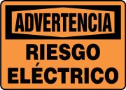 Safety Sign, Header: WARNING, Legend: ELECTRICAL HAZARD