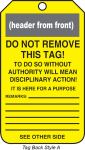 DO NOT OPERATE ELECTRICIANS AT WORK