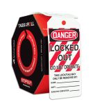 Safety Tag, Legend: DANGER LOCKED OUT DO NOT OPERATE (LOCK OUT TAG)