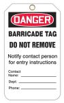 Barricade Tag