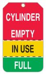 Perforated Tags By-The-Roll: Cylinder Empty - In Use - Full