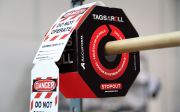 OSHA Danger Tags By-The-Roll: Barricade Tag (Red)