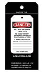 Box of Tags: OSHA Danger - Do Not Operate