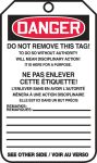 DANGER CONFINED SPACE WORKER IN CONFINED SPACE (BILINGUAL FRENCH - ESPACE CLOS TRAVAILLEUR DANS L'ESPACE CLOS)