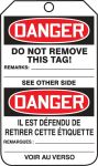 DANGER DO NOT ENTER (English/French)
