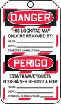 DANGER DO NOT OPERATE (LOCK OUT TAG) (English/Portuguese - Brazilian Dialect)