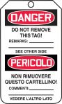 DANGER DO NOT ENTER (English/Italian)