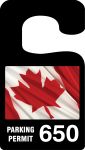 PARKING PERMIT - CANADIAN PRIDE FLAG (###)