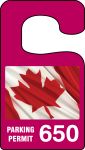 PARKING PERMIT - CANADIAN PRIDE FLAG (###)